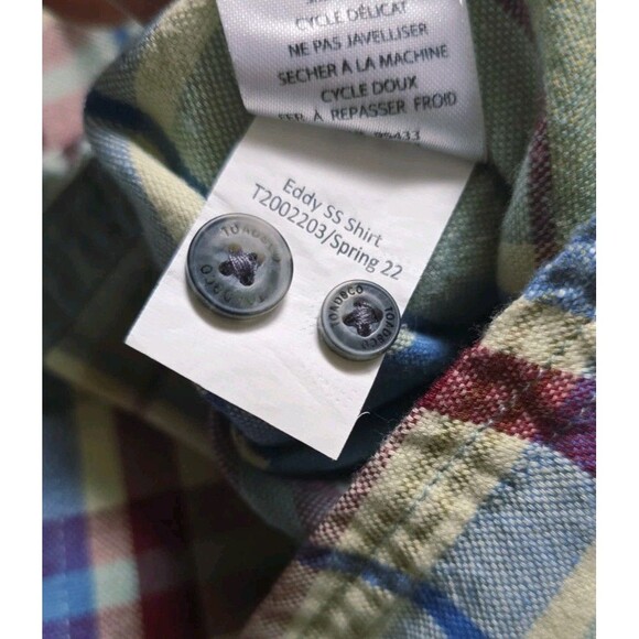 Toad & Co Mens M Eddy Plaid Organic Button Up Hiking Camping Outdoors - Picture 7 of 8